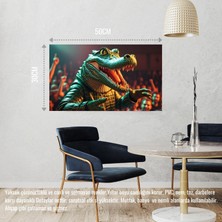 Rapçi Timsah 08 Çerçevesiz 50X30 cm Pvc Tablo