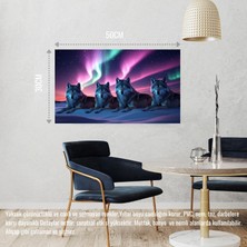 Kurt Kuzey Işıkları Altında Huzur Içinde Dinleniyor 06 Çerçevesiz 50X30 cm Pvc Tablo