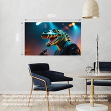 Rapçi Timsah 07 Çerçevesiz 50X30 cm Pvc Tablo