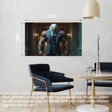 Kartal Muhafız Görevinde 04 Çerçevesiz 50X30 cm Pvc Tablo