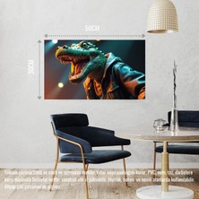 Rapçi Timsah 04 Çerçevesiz 50X30 cm Pvc Tablo