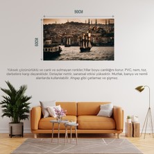 Istanbul Manzarları 01 Çerçevesiz 90X60CM Pvc Tablo