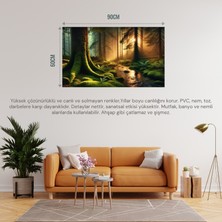 doğa ve manzara  orman 03 çerçevesiz 90x60cm pvc tablo