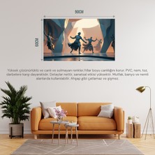 Soyut Tablo Fantastik Niş 02 Çerçevesiz 90X60CM Pvc Tablo