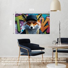 Rapçi Tilki 04 Çerçevesiz 50X30 cm Pvc Tablo