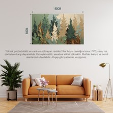 Soyut Tablo Toprak Hissi Doğa Temalı 01 Çerçevesiz 90X60CM Pvc Tablo