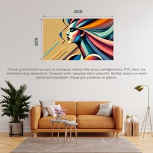 Soyut Kadın Temalı 09 Çerçevesiz 90X60CM Pvc Tablo