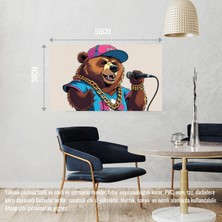 Rapçi Ayı 03 Çerçevesiz 50X30 cm Pvc Tablo