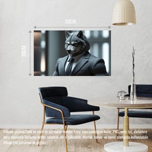 Kurt Muhafız Görevinde 02 Çerçevesiz 50X30 cm Pvc Tablo