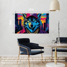 Rapçi Kurt 02 Çerçevesiz 50X30 cm Pvc Tablo