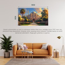 Doğa ve Manzara Yatay Tarihi Osmanlı Mimarisi 03 Çerçevesiz 90X60CM Pvc Tablo