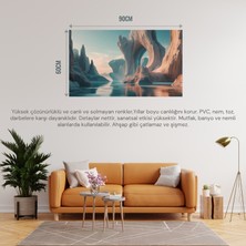 Soyut Tablo Fantastik Niş 01 Çerçevesiz 90X60CM Pvc Tablo