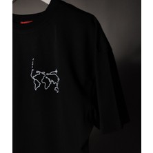 Let’s Go – Minimal Seyahat Temalı Baskılı Unisex Tişört