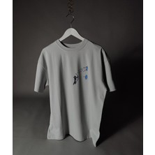 Okçu Baskılı Unisex Oversize Tişört – %100 Pamuk Terletmeyen T-Shirt