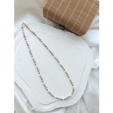 Mavi Boncuklu Xuping Kolye