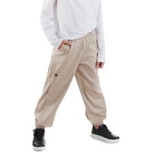 Erkek Çocuk Bej Gabardin Pantolon