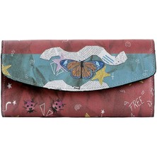 Kadın Çok Renkli Cüzdan - Paper Animals Tasarım