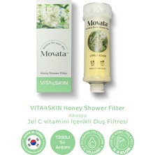 Vita4Skin Movata C Vitaminli ve Ballı Duş Filtresi Ekru Renkli Plastik Malzeme ile Akasya Kokulu
