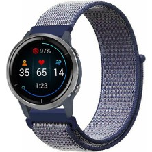Tagomoon Garmin Venu 2 ile Uyumlu Kordon Kumaş Desenli Cırt Cırtlı Spor Kayış