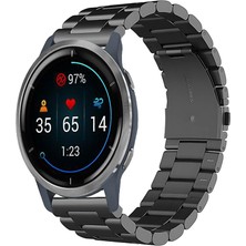 Tagomoon Garmin Venu 2 ile Uyumlu Kordon Baklava Model Paslanmaz Çelik Metal Kayış