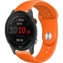 Tagomoon Garmin Forerunner 255 Akıllı Saat ile Uyumlu Yumuşak Dokulu Silikon Kordon Kayış