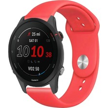 Tagomoon Garmin Forerunner 255 Akıllı Saat ile Uyumlu Yumuşak Dokulu Silikon Kordon Kayış