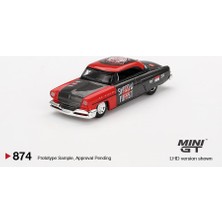 Mini Gt Lincoln Capri Hot Rod 1954 "shadow Puppet" Mını Gt x Mızu Diecast 2024 Bl 874
