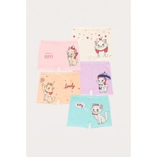 Katia & Bony Kız Çocuk Kedi Baskılı 5'li Boxer