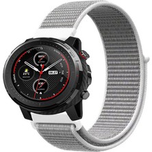 Tagomoon Amazfit Stratos 3 ile Uyumlu Kordon Kumaş Desenli Cırt Cırtlı Spor Kayış