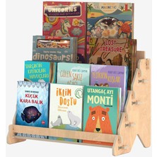 Tufetto Ona Montessori Ahşap Çocuk Kitaplık