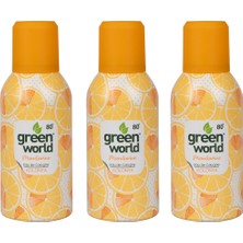 Green World Aerosol Sprey Kolonya 3'lü Set 3x150 ml - Mandalina