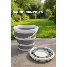 Yer Kaplamaz 13 Lt Katlanır Kova - Temizlik Kovası - Su Kovası - Bahçe Kovası