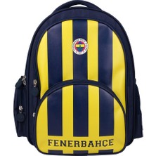 Fenerbahçe Lisanslı Suni Deri 3 Bölmeli Okul Çantası 24783