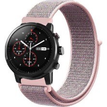Tagomoon Amazfit Pace 2 Stratos Akıllı Saat Uyumlu Spor Kumaş Desenli Cırt Cırtlı Kordon Kayış