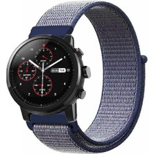 Tagomoon Amazfit Pace 2 Stratos Akıllı Saat Uyumlu Spor Kumaş Desenli Cırt Cırtlı Kordon Kayış