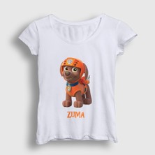 Presmono Kadın Beyaz Zuma Paw Patrol T-Shirt