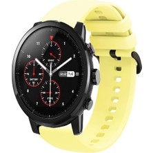 Tagomoon Amazfit Pace 2 Stratos Uyumlu Kordon Yumuşak Dokulu Soft Renk Tokalı Silikon Kayış
