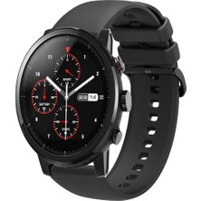 Tagomoon Amazfit Pace 2 Stratos Uyumlu Kordon Yumuşak Dokulu Soft Renk Tokalı Silikon Kayış