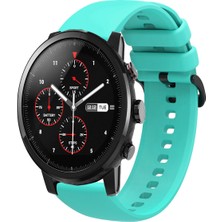 Tagomoon Amazfit Pace 2 Stratos Uyumlu Kordon Yumuşak Dokulu Soft Renk Tokalı Silikon Kayış