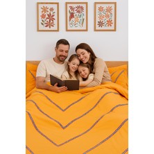 Homewell Marsılyaözel Tasarım Nevresim Takımı Çift Kişilik Turuncu