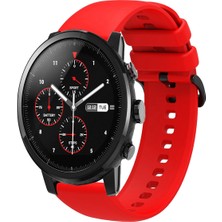 Tagomoon Amazfit Pace 2 Stratos Uyumlu Kordon Yumuşak Dokulu Soft Renk Tokalı Silikon Kayış