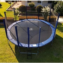 File Korumalı Trambolin 488 cm Trambolin Güvenlik Fileli Bahçe Tipi Büyük Boy Trampolin 16 Ft