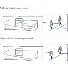 Ps5 Slim-Pro Alt Ayak (Cd'li Model- Uzun Ayak)