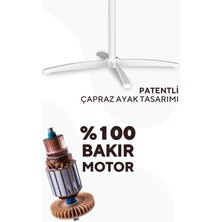 Kumtel KTF-290 Beyaz Vantilatör 16'' (3p)