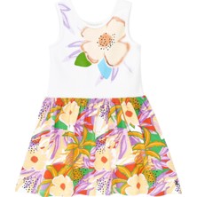 Çiçekli Kız Çocuk Elbise 11367796