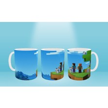 Minecra Ft Kupa Bardak Minec Raft Baskılı Kupa