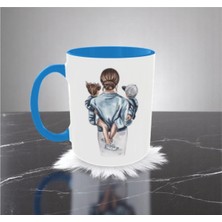 Anneler Günü Hediye Kupa Canım Annem Yazılı Kupa Bardak Anne Kız Beyaz Bardak