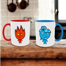 Ateş ve Su Çift/sevgili/arkadaş Kupaları 2'li Kupa Bardak