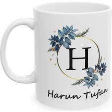 Kişiye Özel Baş Harfli Isimli Beyaz Kupa Bardak Ürün Açıklamasına Istediğiniz Ismi Yazınız