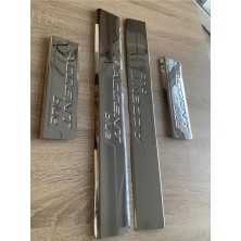 Hyundaı Blue Krom Kapı Eşiği 2011VE Sonrası Blue Yazılı  Paslanmaz Çelik Sac